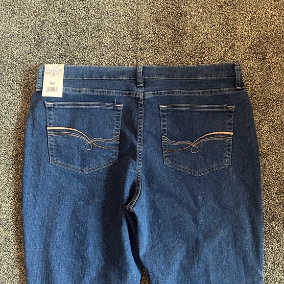 Riders, By Lee, Women's Straight Leg Blue Jeans. 18P. Indigo Blue. New With Tags - Picture 6 of 10